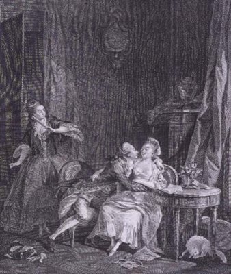A meglepetés (metszet) alkotó: Jean Michel the Younger (after) Moreau