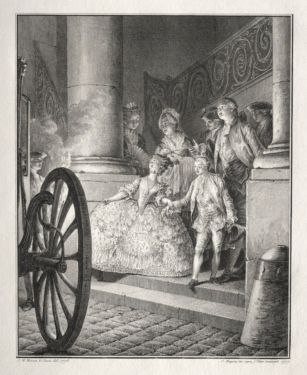 Breton Restive: A kis keresztszülők alkotó: Jean Michel the Younger Moreau