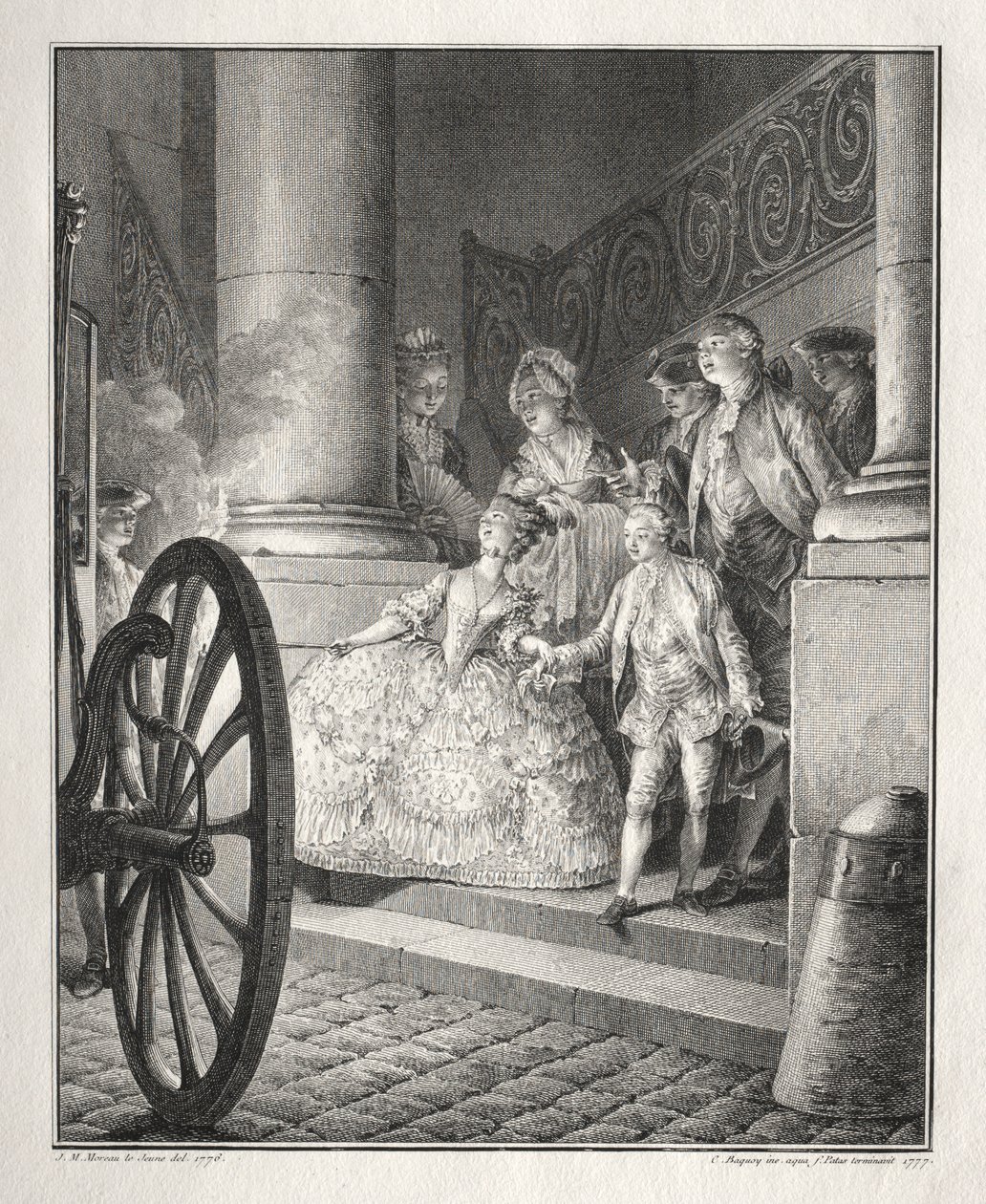 Bretonne maradéka: A kis keresztszülők, 1777. alkotó: Jean Michel the Younger Moreau