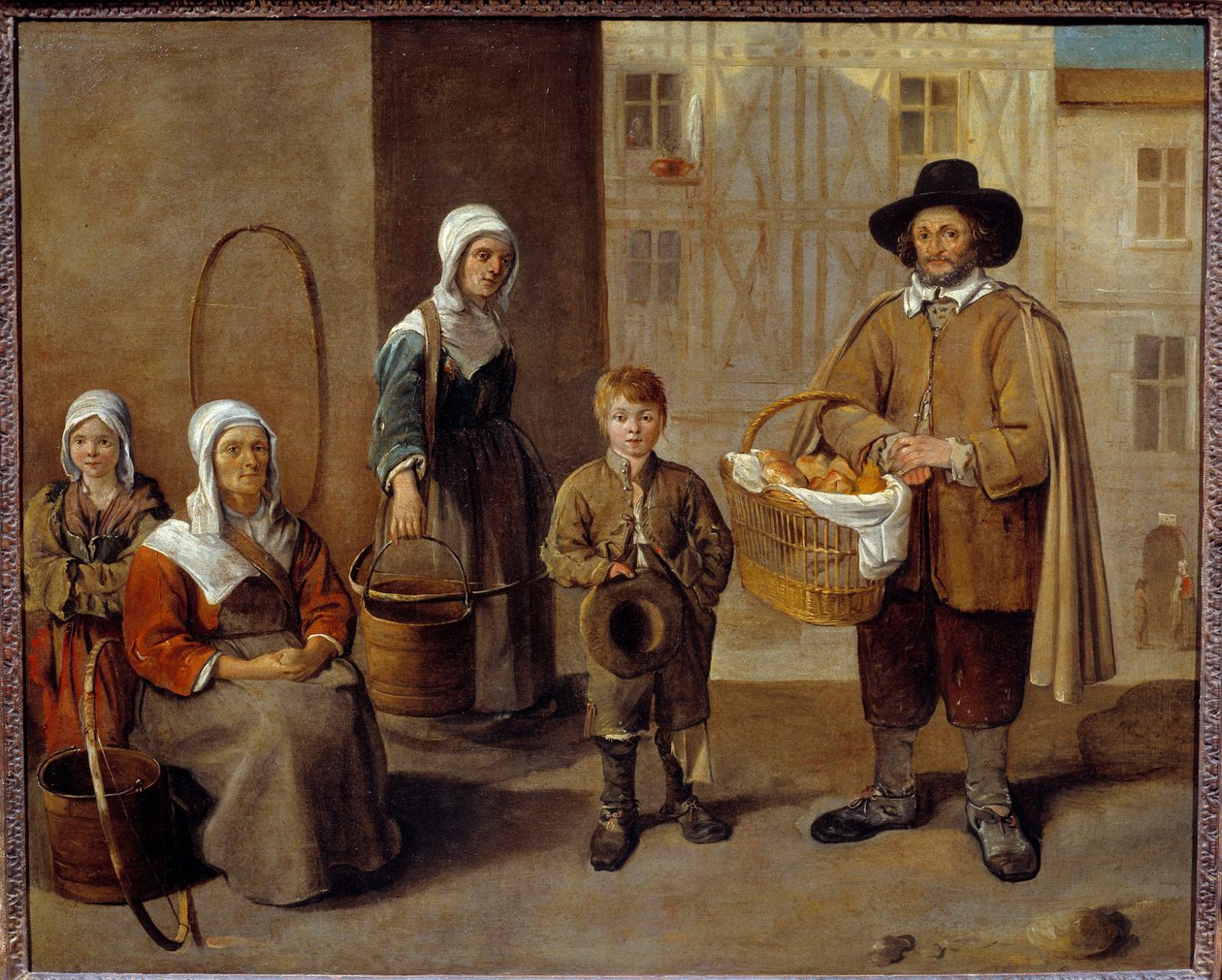 A vízkenyér-kereskedő Jean Michelin (1623-1695) festménye 1650 V. 0,77x0,97 m alkotó: Jean Michelin