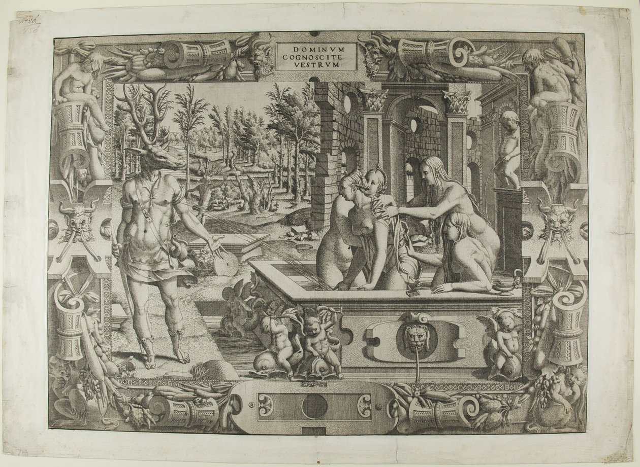 Diana és Actaeon (Akteon metamorfózisa) alkotó: Jean Mignon