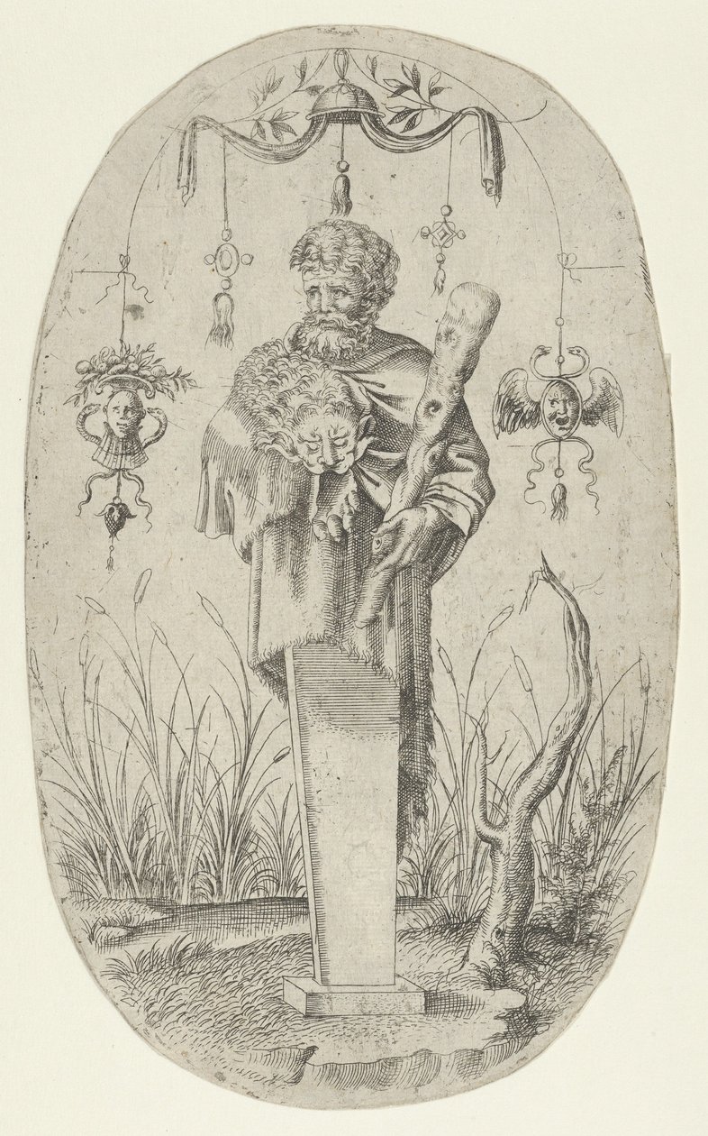 Herkules klubjával, 1535-55. alkotó: Jean Mignon