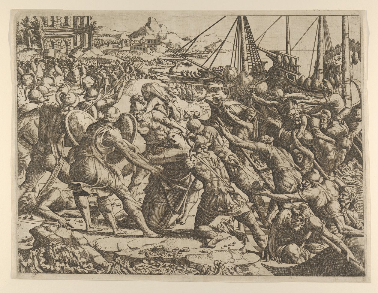 Heléna elrablása, 1535-55. alkotó: Jean Mignon