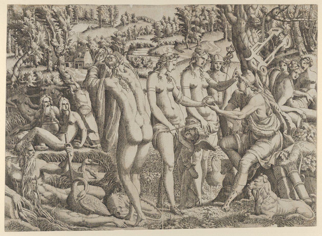A párizsi ítélet, 1535-55. alkotó: Jean Mignon