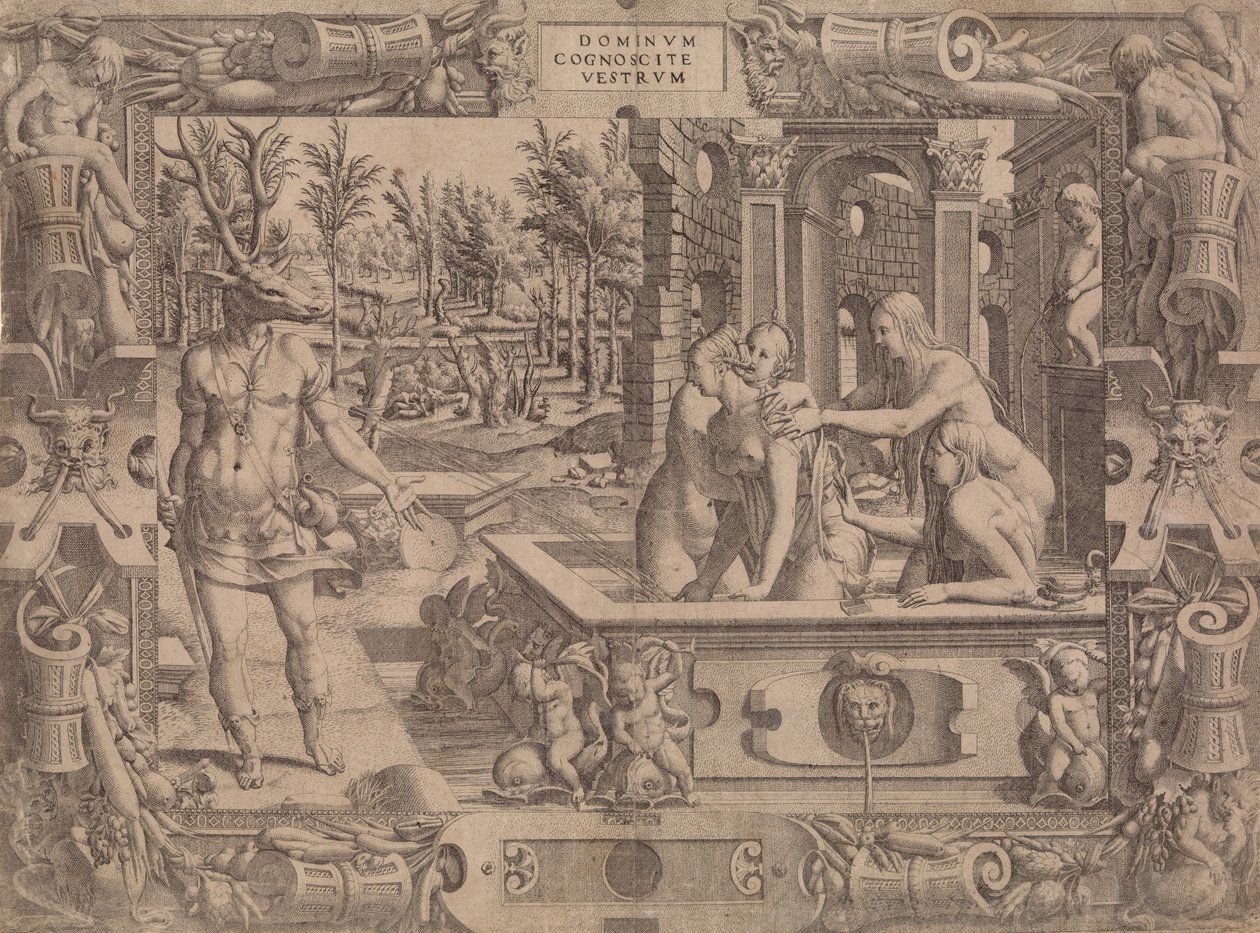 The Metamorphosis of Acteon, 1535-55. alkotó: Jean Mignon