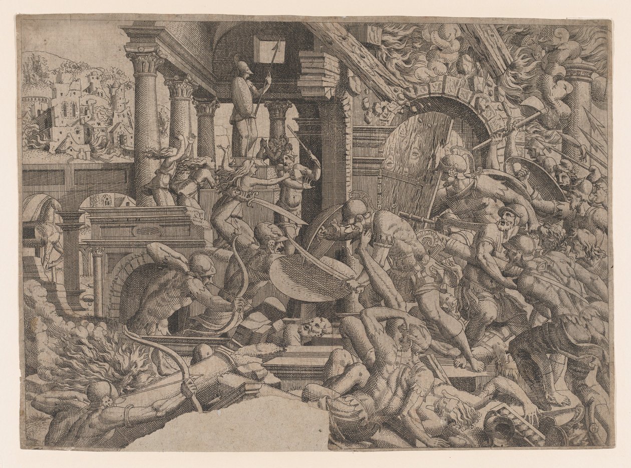 A trójai zsák, 1535-55. alkotó: Jean Mignon