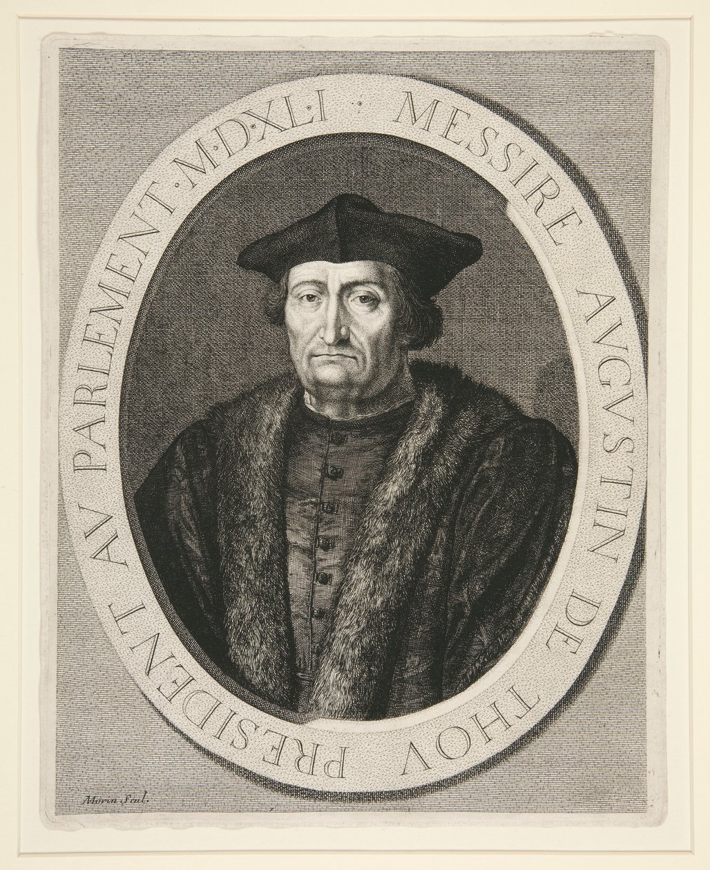 Augustin de Thou, a párizsi parlament elnöke 1535 és 1544 között alkotó: Jean Morin