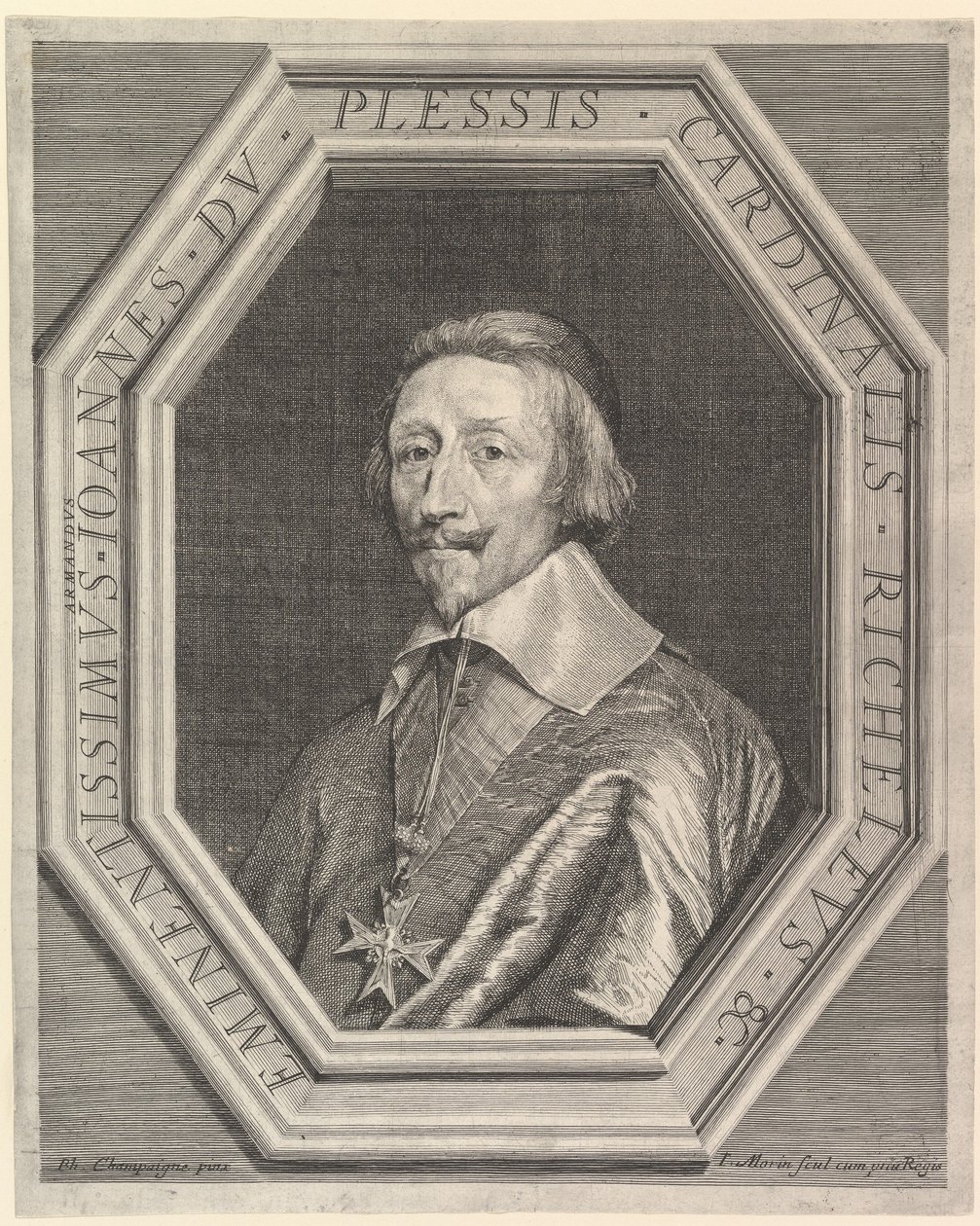 de Richelieu bíboros. alkotó: Jean Morin