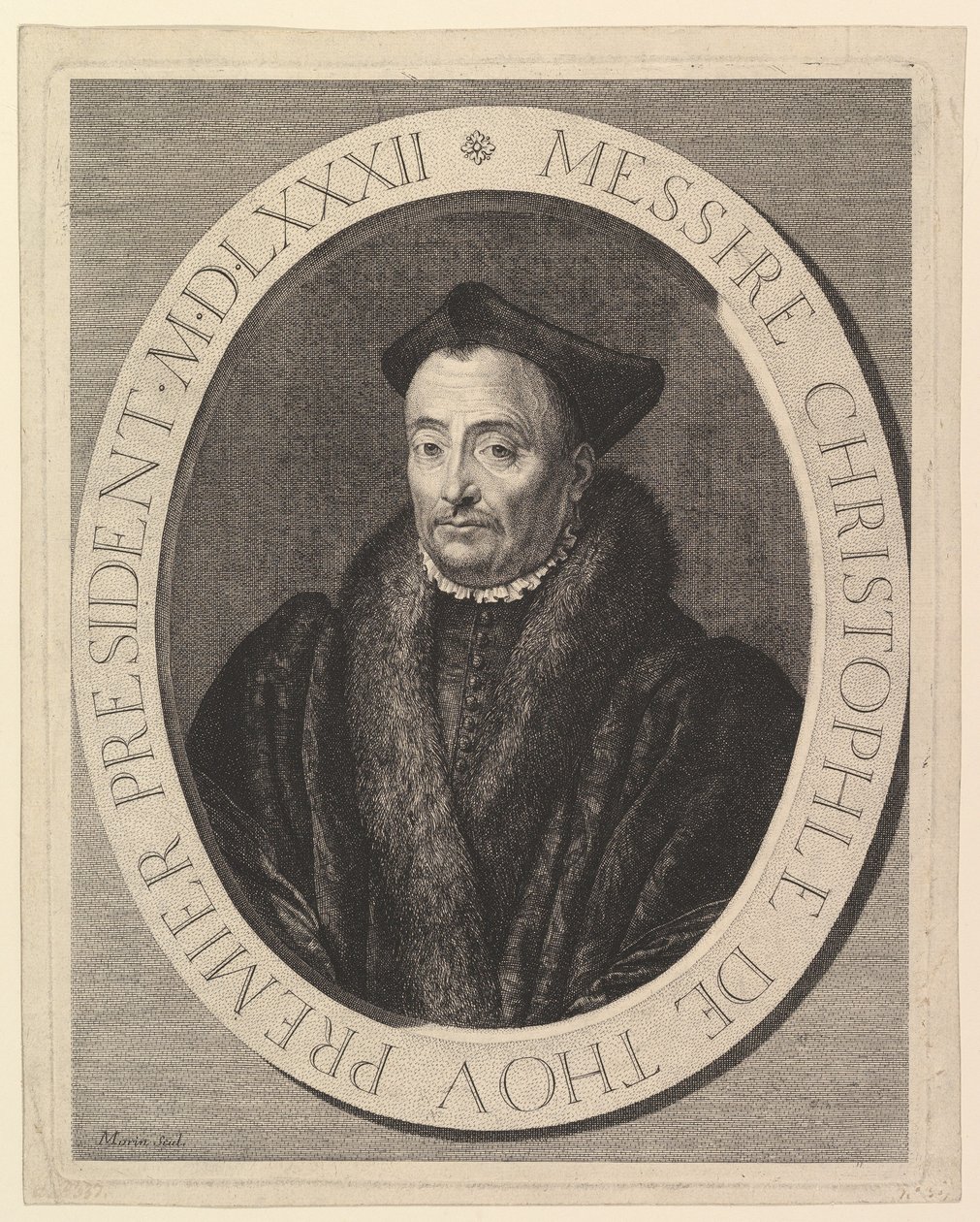 Christophe de Thou, a parlament első elnöke. alkotó: Jean Morin
