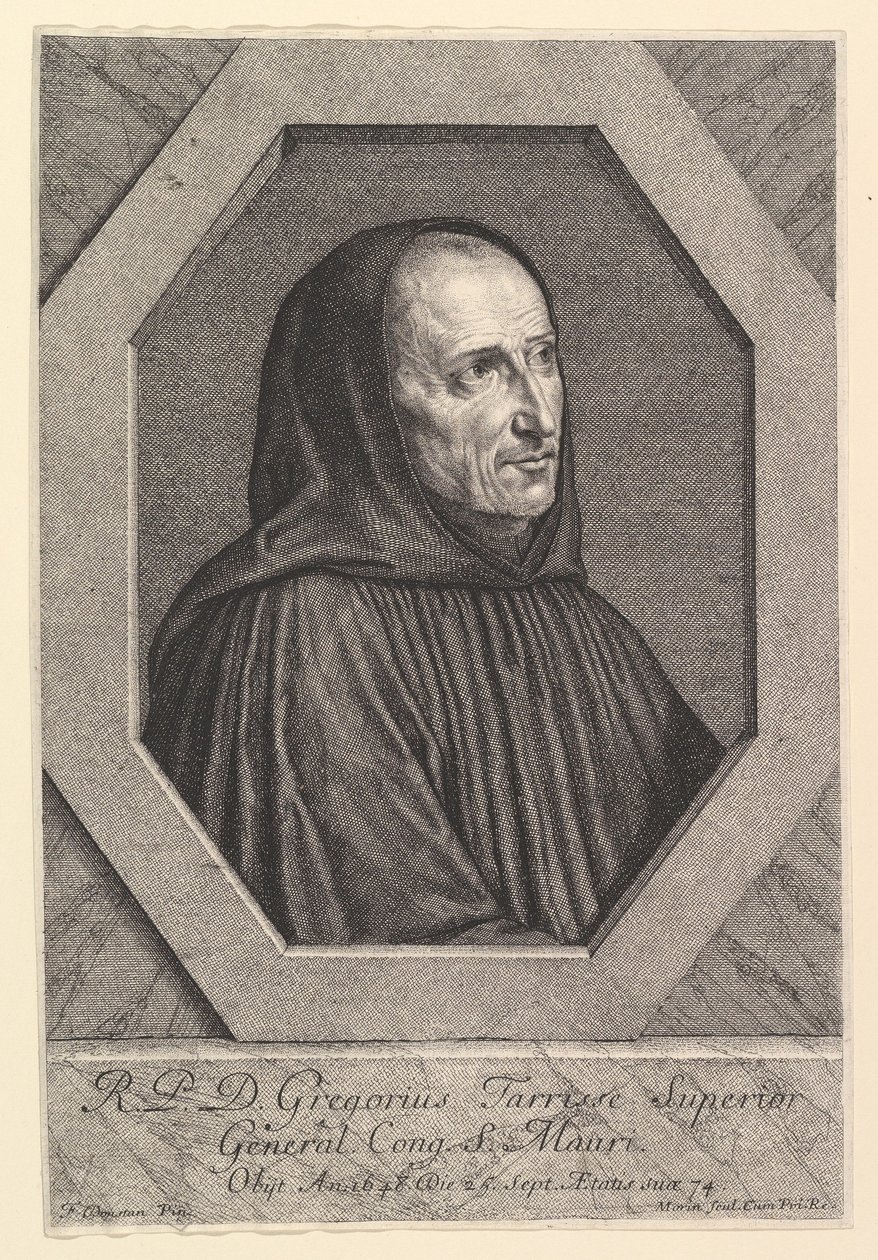 Dom Gregoire Tarrisse, a Saint-Maur-i Kongregáció főnöke. alkotó: Jean Morin