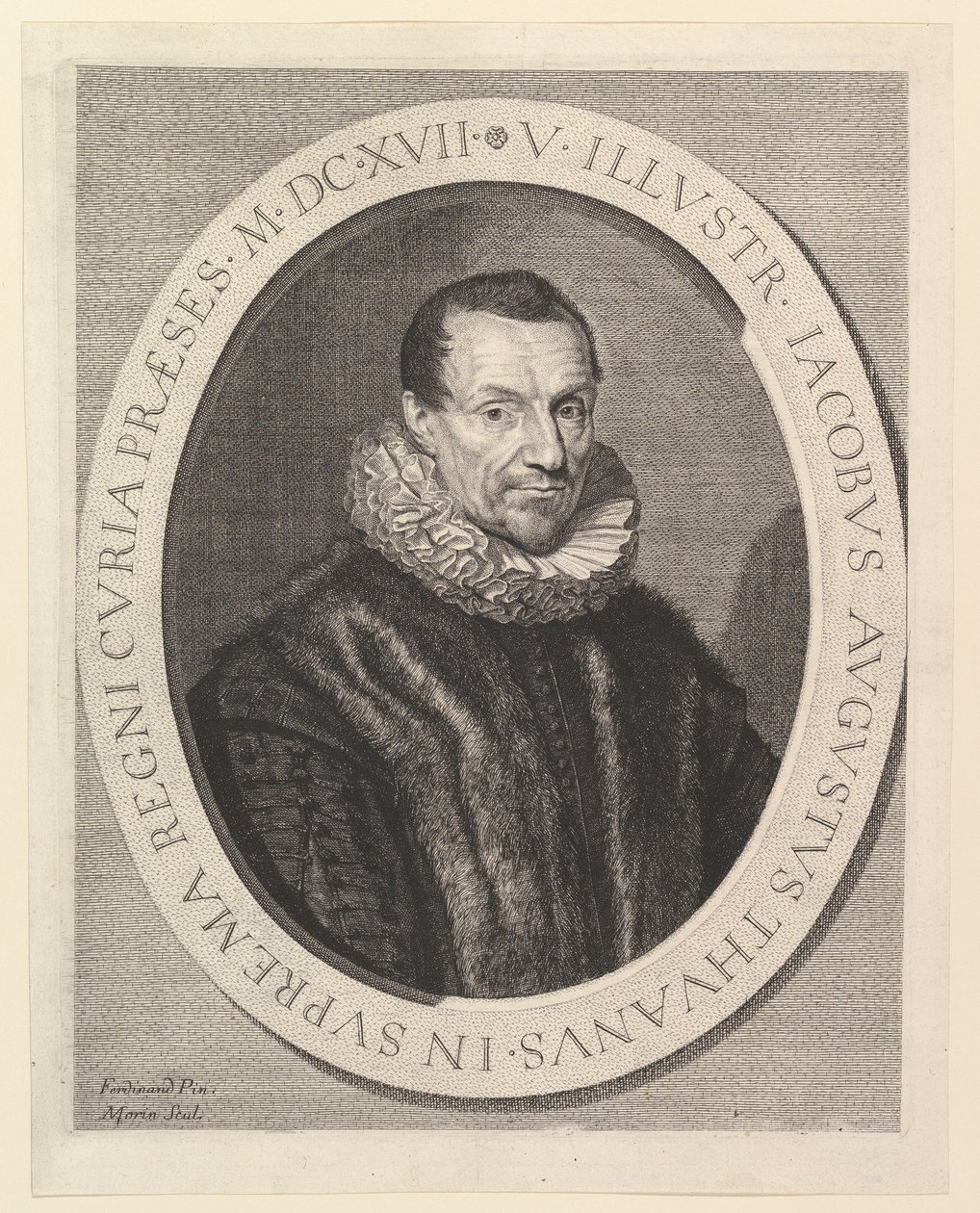 Jacques-Auguste de Thou, a parlament első elnöke. alkotó: Jean Morin