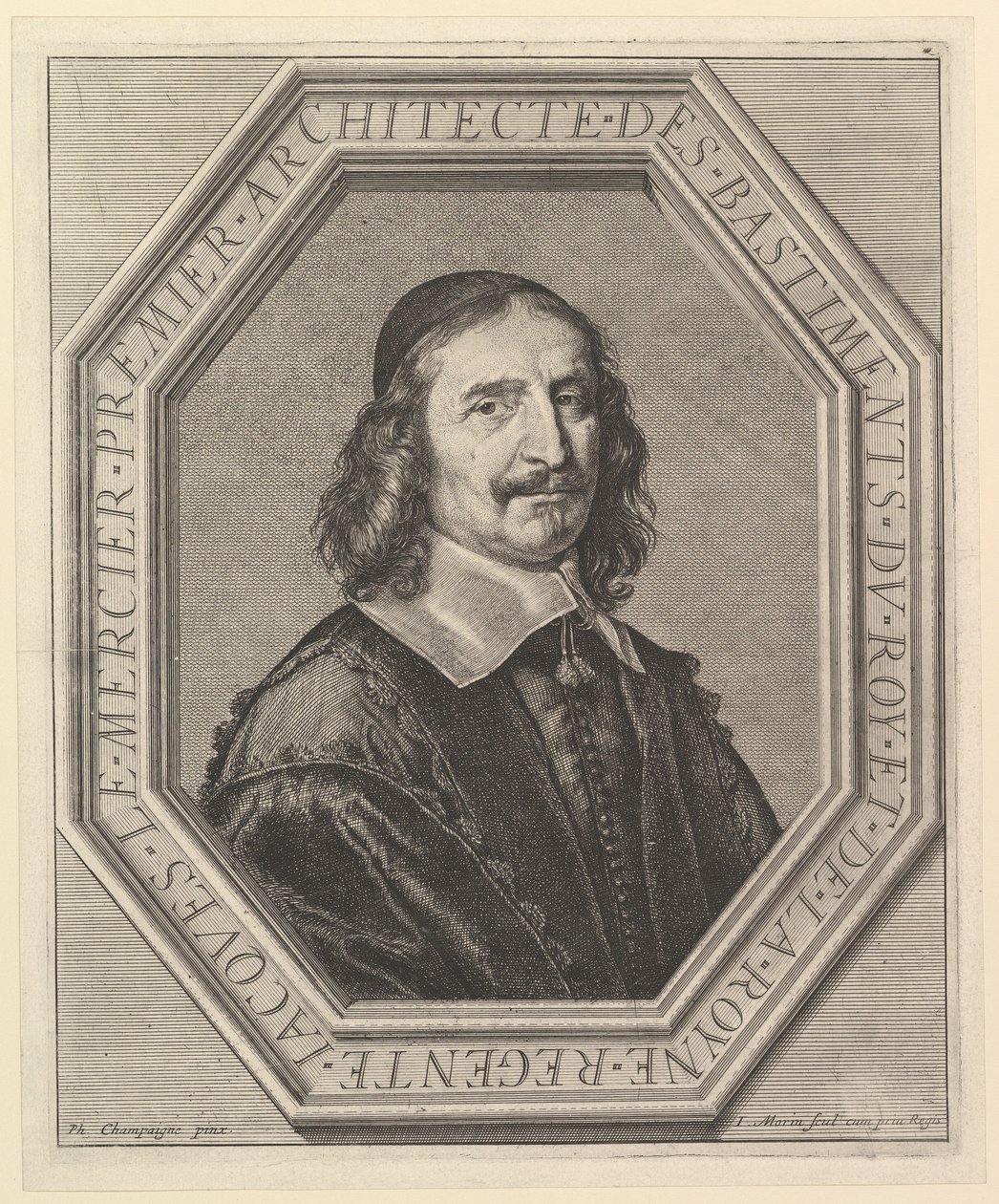Jacques Le Mercier, a király építésze. alkotó: Jean Morin