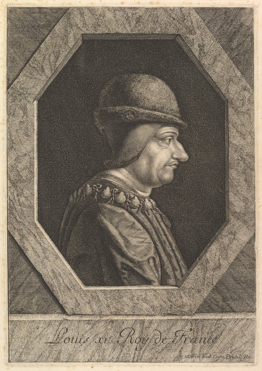 XI. Lajos francia király. alkotó: Jean Morin