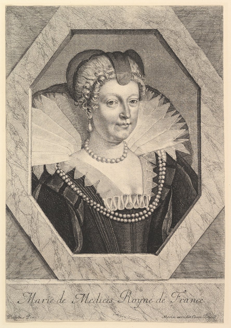Marie de Medici, Franciaország királynője. alkotó: Jean Morin