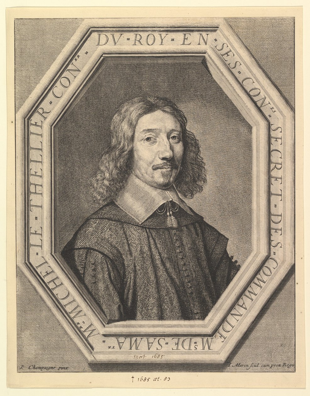 Michel Le Tellier, a király tanácsadója, 1620-50. alkotó: Jean Morin