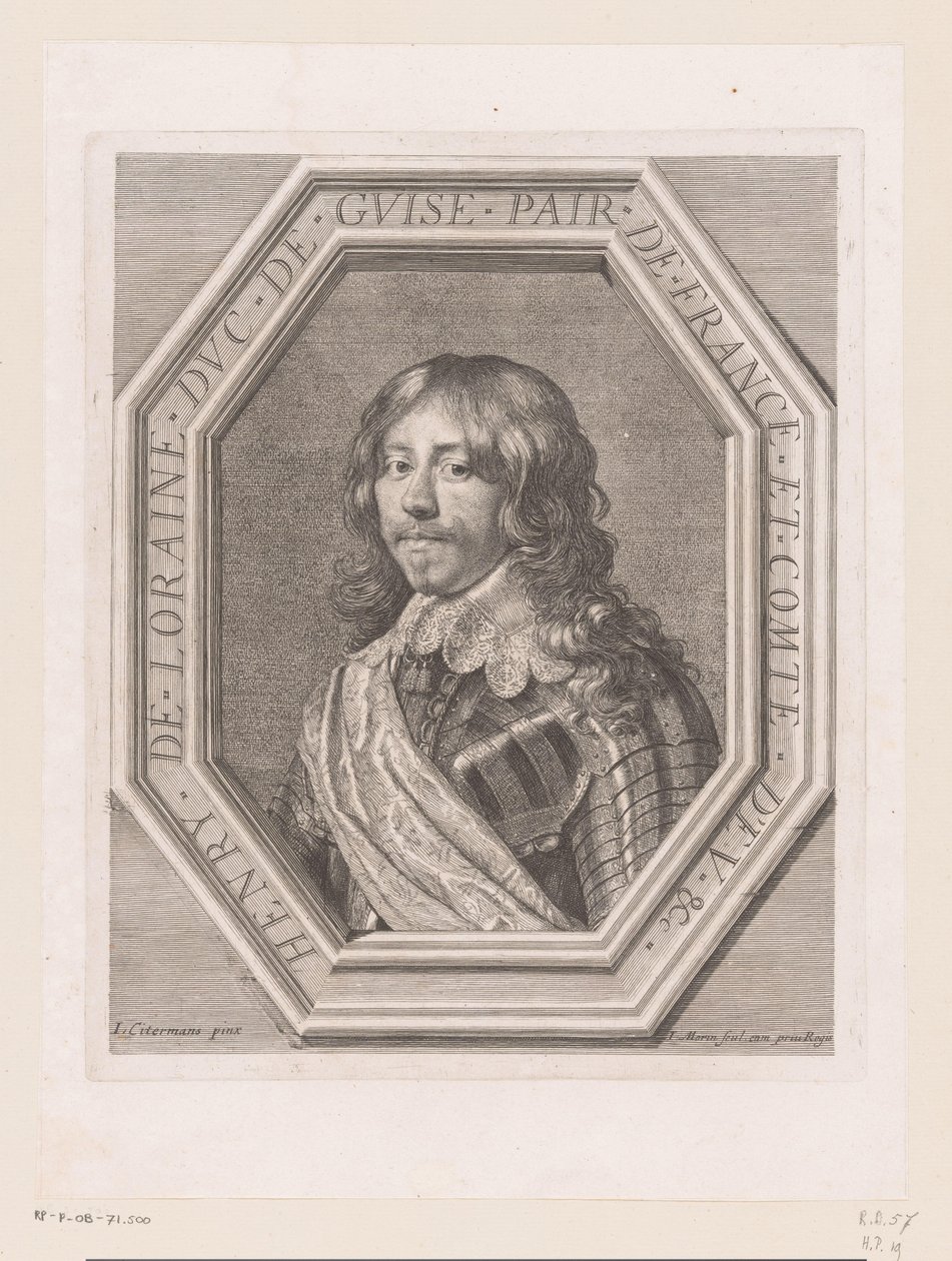 II. de Lorraine Henrik, Guise hercegének portréja alkotó: Jean Morin
