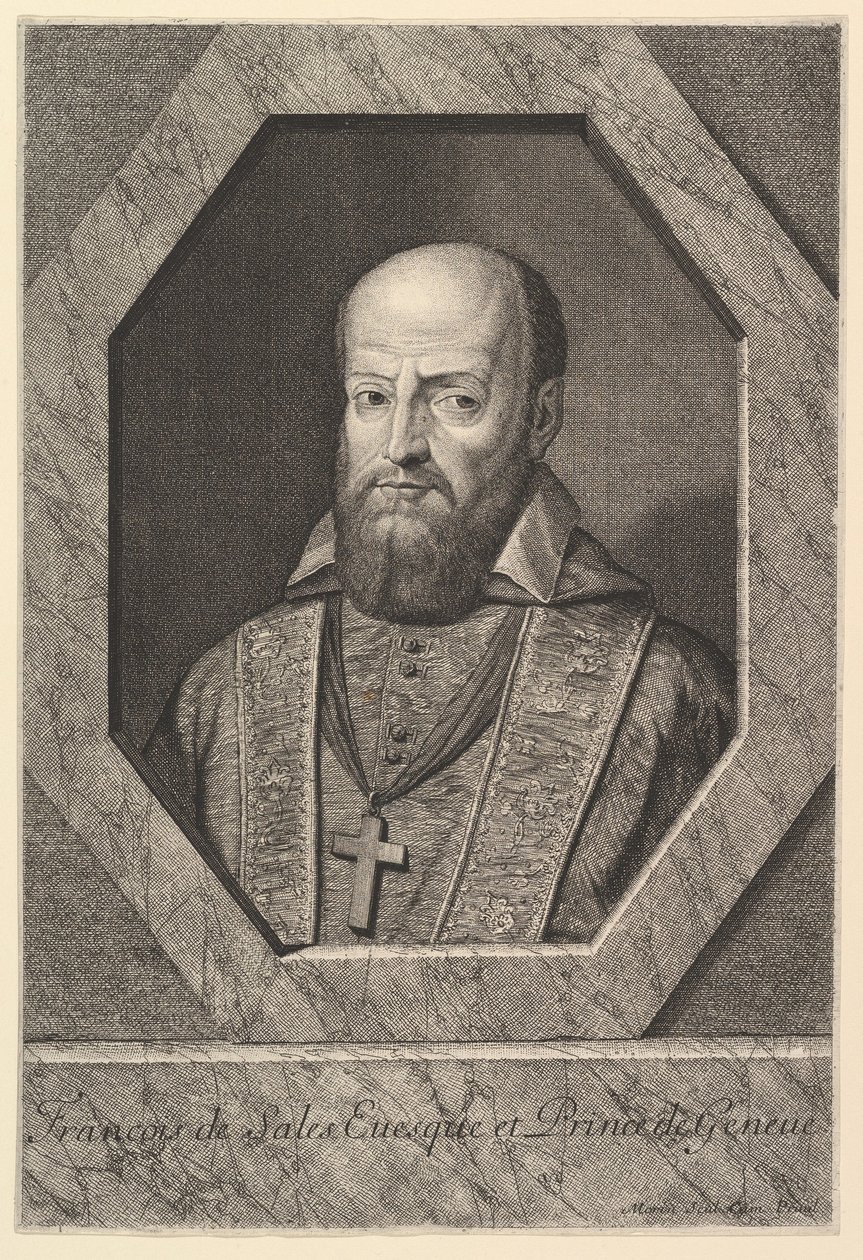 Saint Francois de Sales, genfi ​​püspök. alkotó: Jean Morin