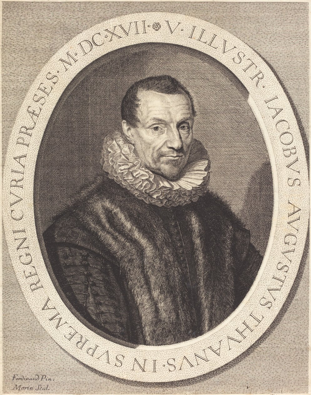 Jacques Auguste de Thou alkotó: Jean Morin after Louis Elle I