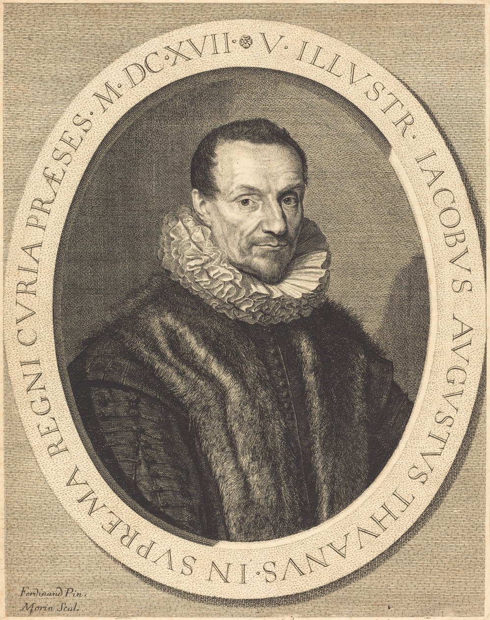 Jacques Auguste de Thou alkotó: Jean Morin after Louis Elle I