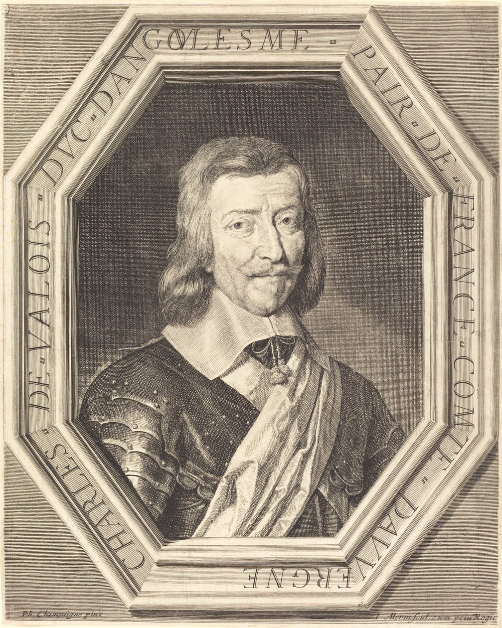 Charles de Valois, Angouleme hercege alkotó: Jean Morin after Philippe de Champaigne