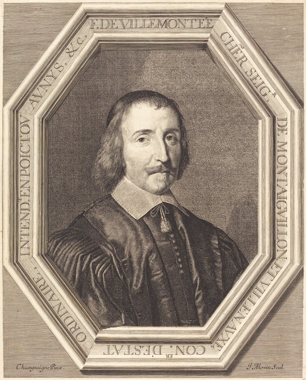 Francois de Villemontee alkotó: Jean Morin after Philippe de Champaigne