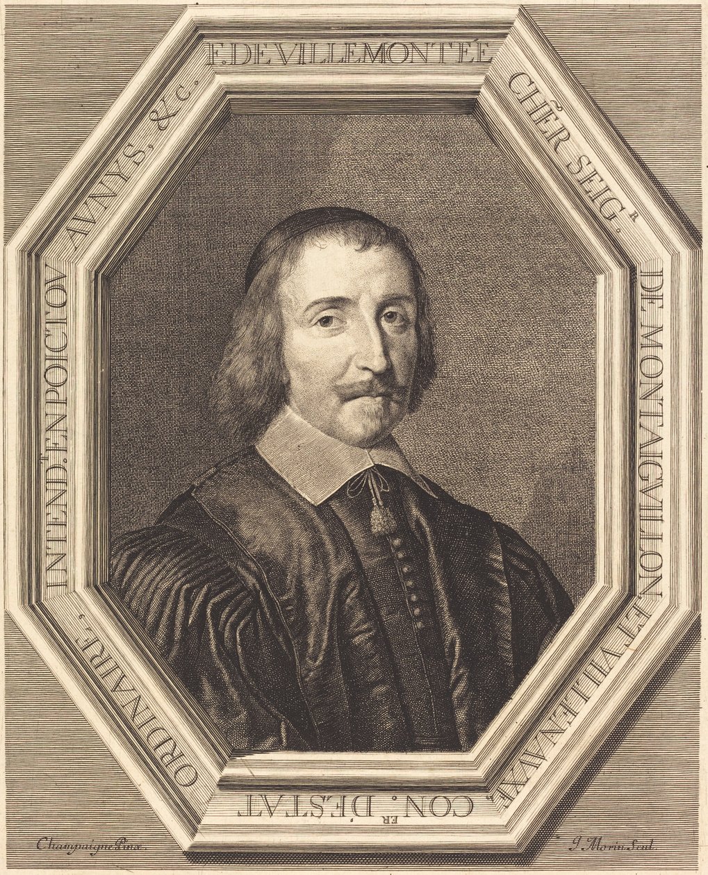 Francois de Villemontee alkotó: Jean Morin after Philippe de Champaigne