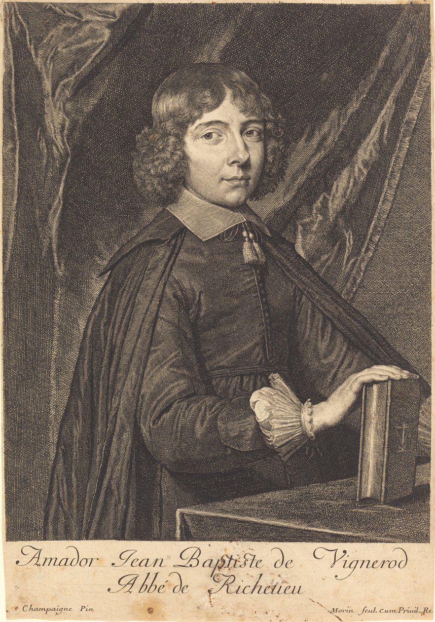 Jean Baptiste Amidor Vignerod alkotó: Jean Morin after Philippe de Champaigne