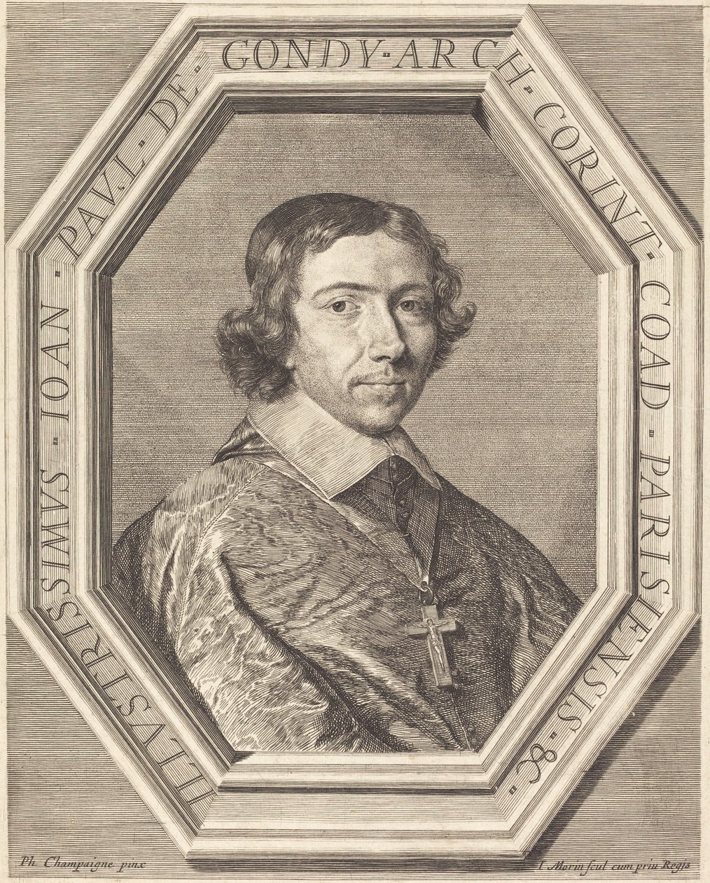 Jean Francois Paul de Gondy alkotó: Jean Morin after Philippe de Champaigne