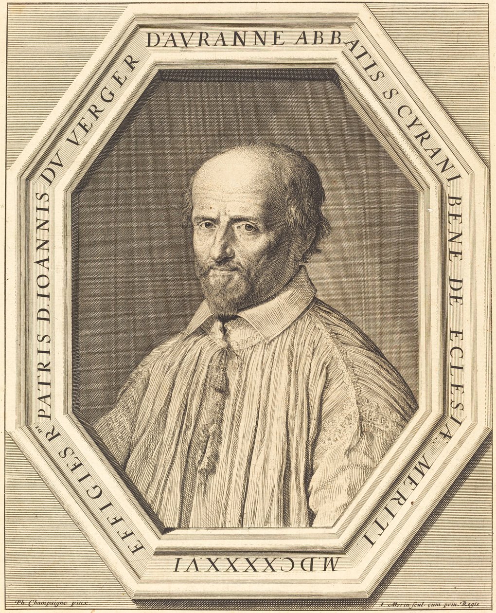 Jean Verger de Hauranne alkotó: Jean Morin after Philippe de Champaigne