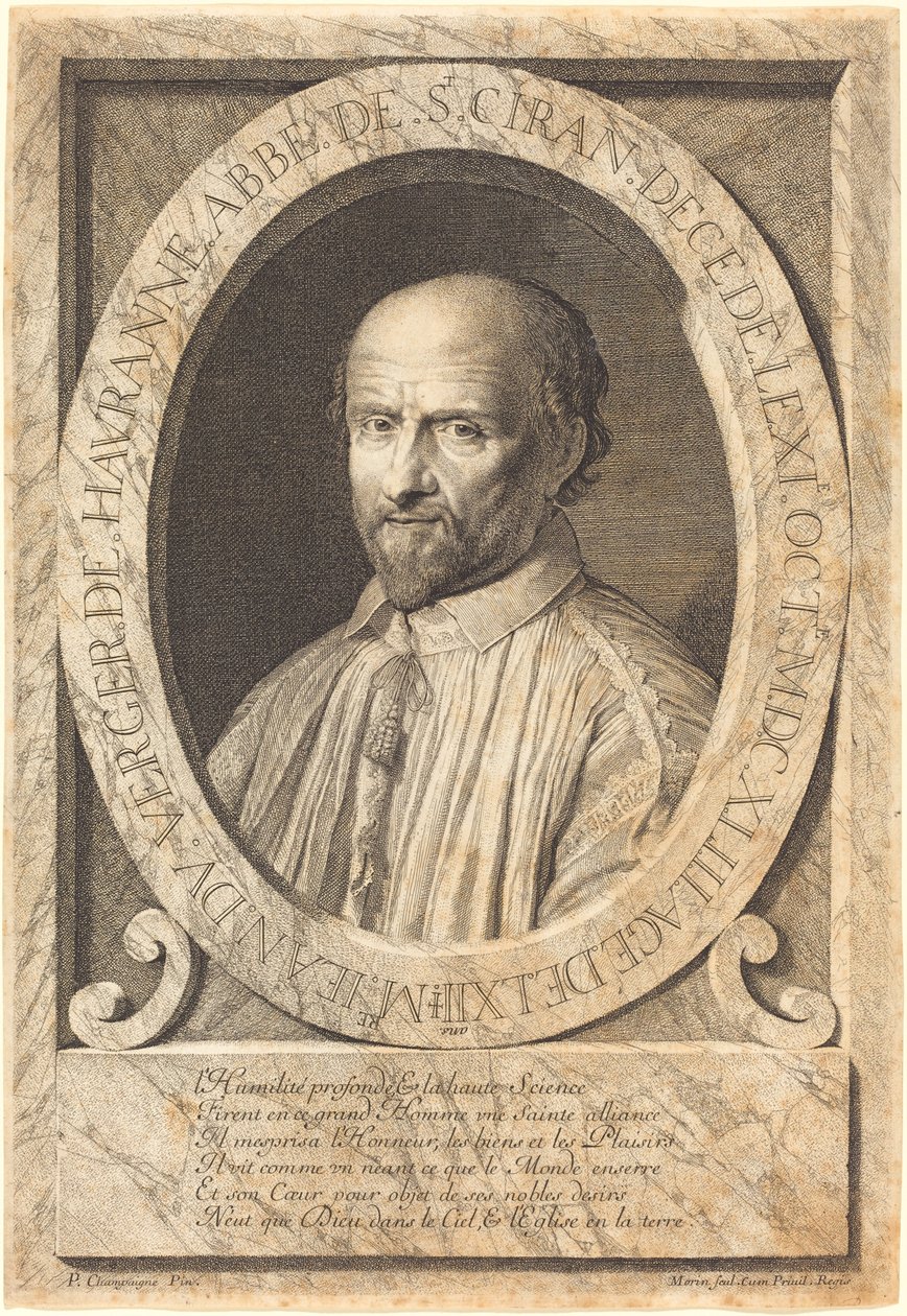 Jean du Verger de Hauranne alkotó: Jean Morin after Philippe de Champaigne