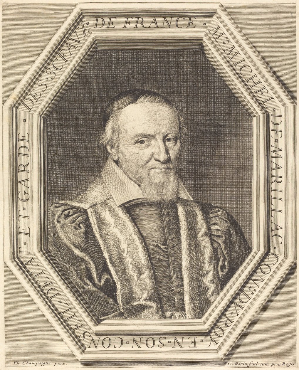 Michel deMarillac alkotó: Jean Morin after Philippe de Champaigne
