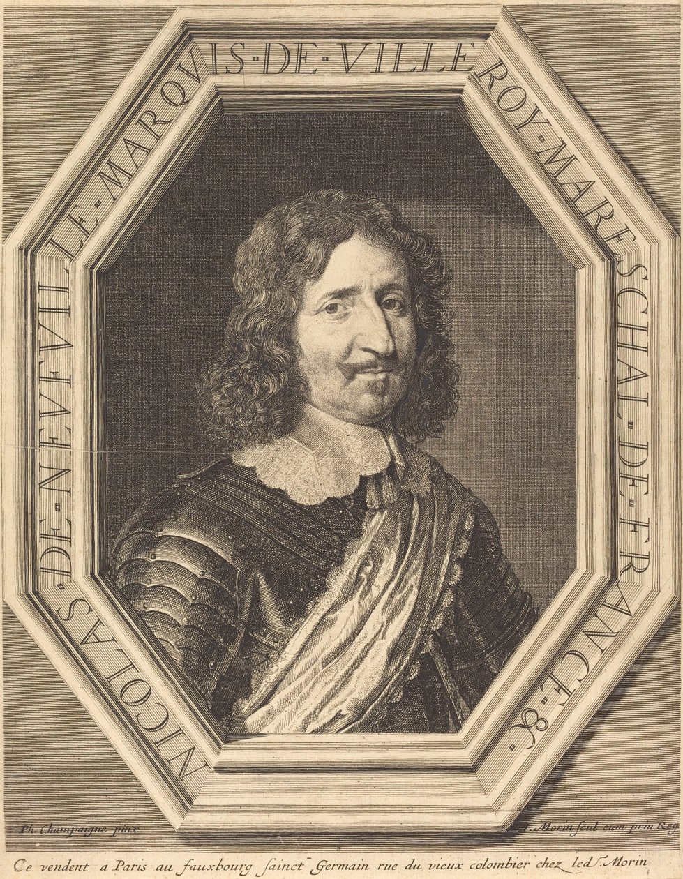 Nicholas de Neufville, Villeroy márquess alkotó: Jean Morin after Philippe de Champaigne
