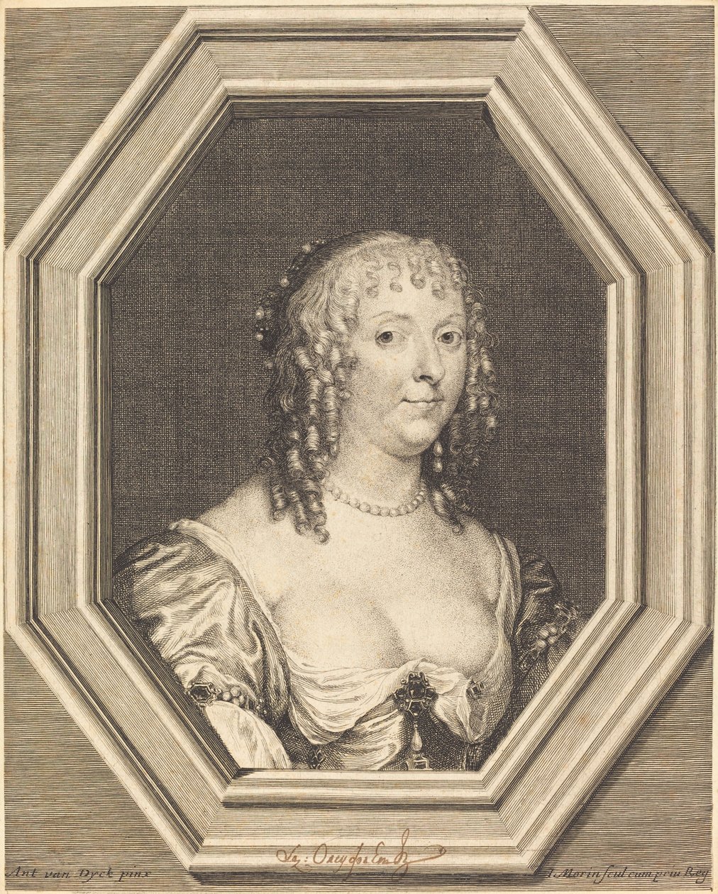 Anne Sophie Herbert, Carnarvon grófnője alkotó: Jean Morin after Sir Anthony van Dyck