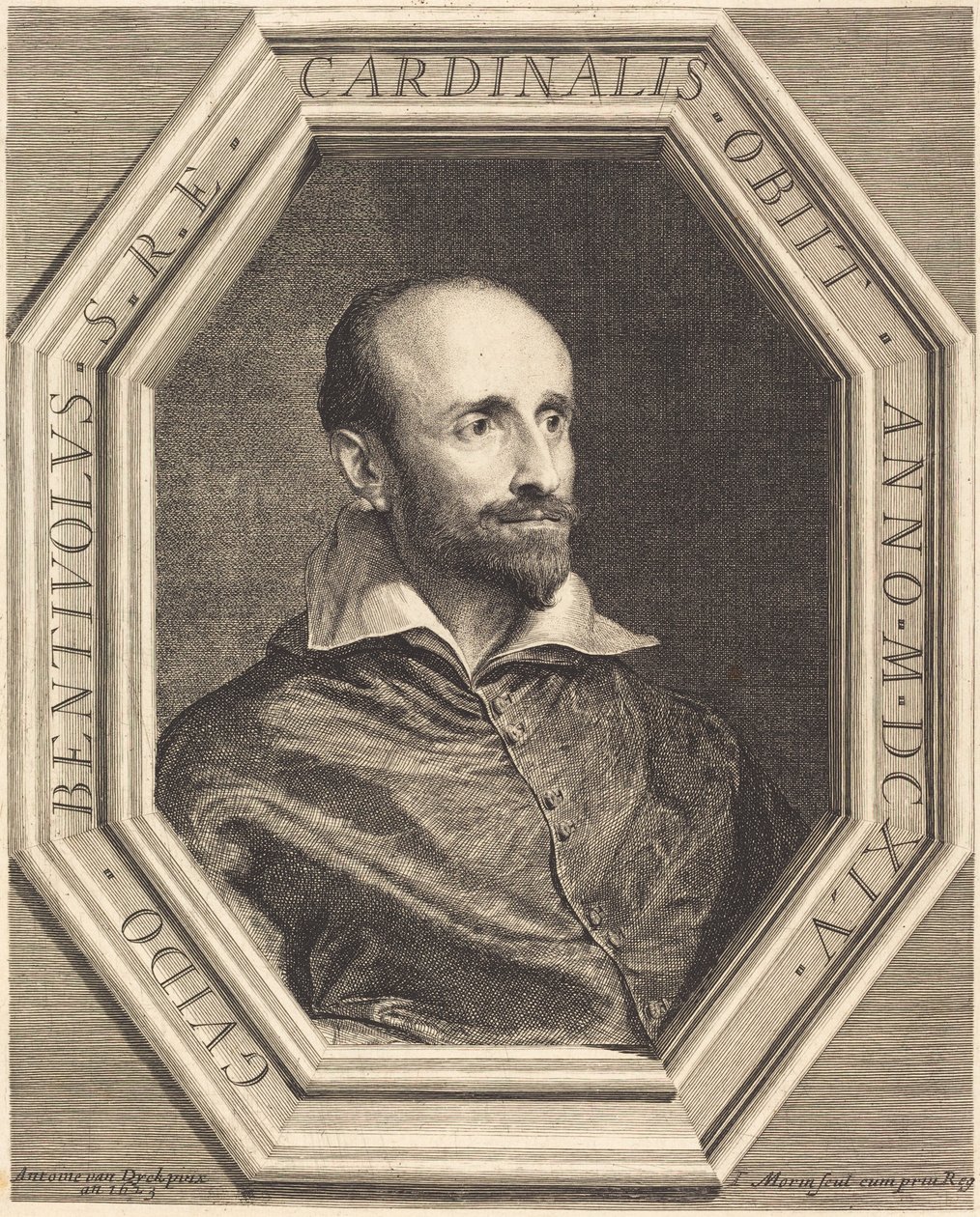 Guido Bentivoglio bíboros alkotó: Jean Morin, after Sir Anthony van Dyck