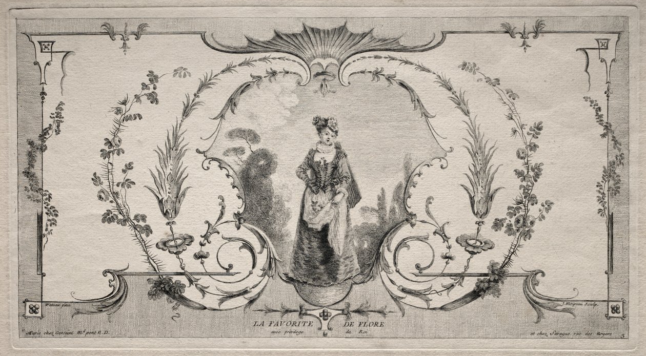 Flora kedvence, arabeszk alkotó: Jean Moyreau