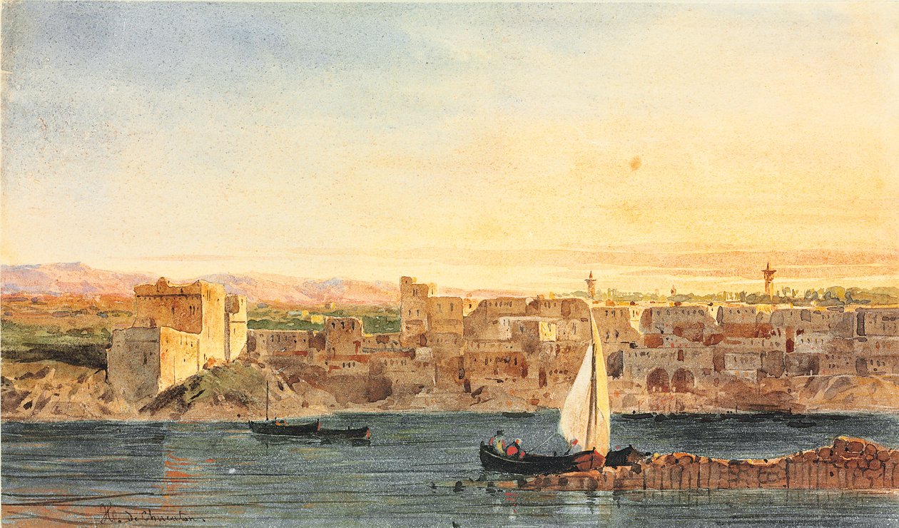 Konstantinápoly fenséges kikötője alkotó: Jean Nicolas Henri de Chacaton