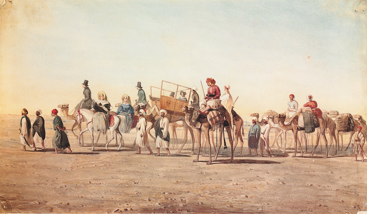 Karavánunk a sivatagban alkotó: Jean Nicolas Henri de Chacaton