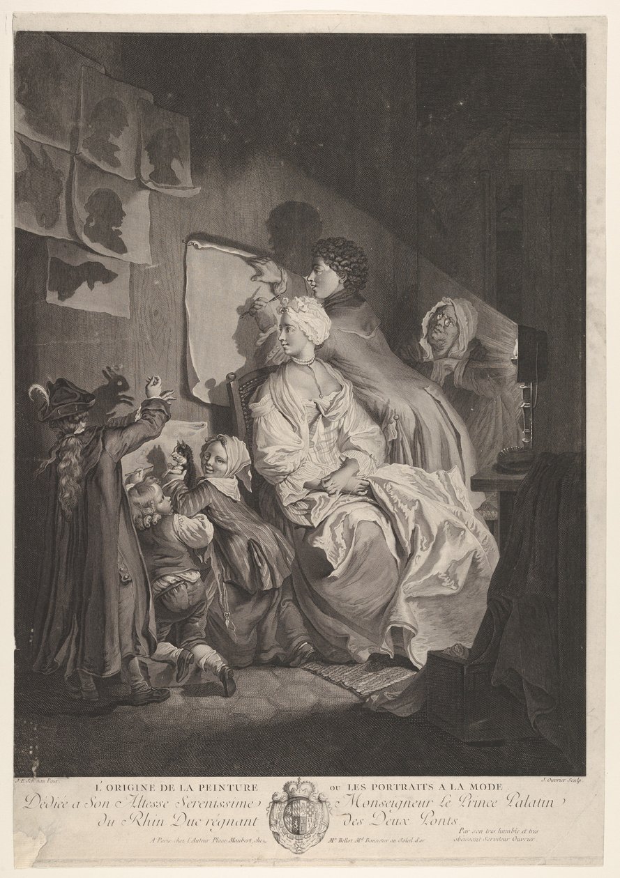 A festészet eredete. alkotó: Jean Ouvrier