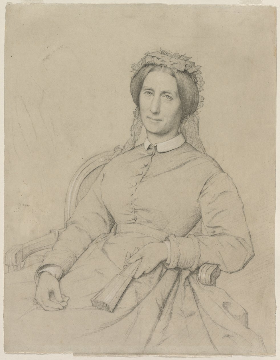 Madame Hippolyte Flandrin Aimée Ancelot, 1869. alkotó: Jean Paul Flandrin