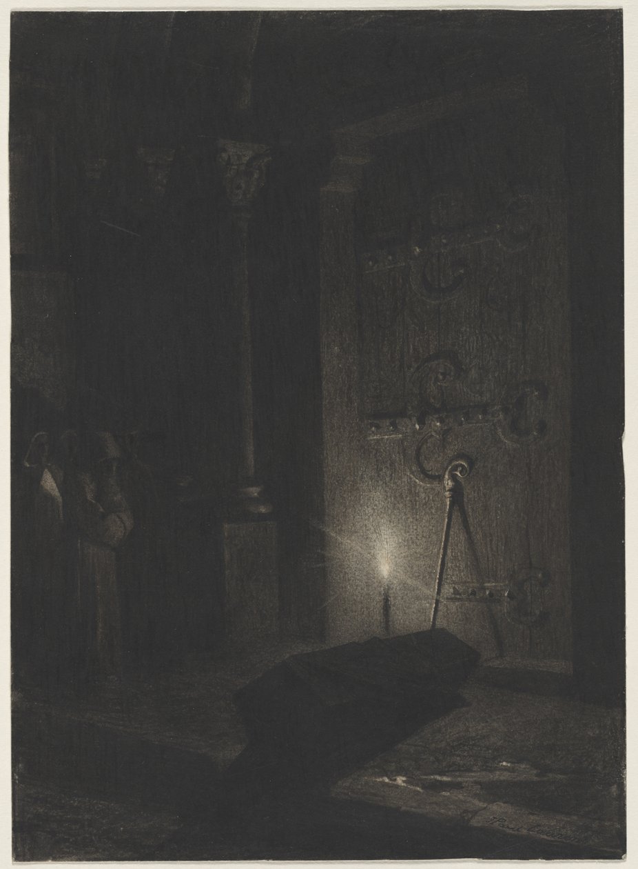 Temetés, c. 1870-es évek közepe-1880-as évek eleje. alkotó: Jean Paul Laurens