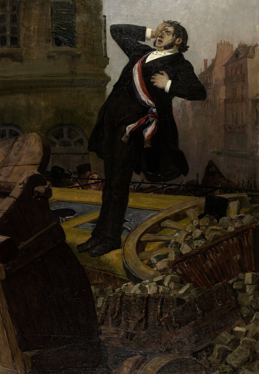 Alphonse Baudin helyettes halála 1851. december 3-án, 1902. alkotó: Jean Paul Laurens