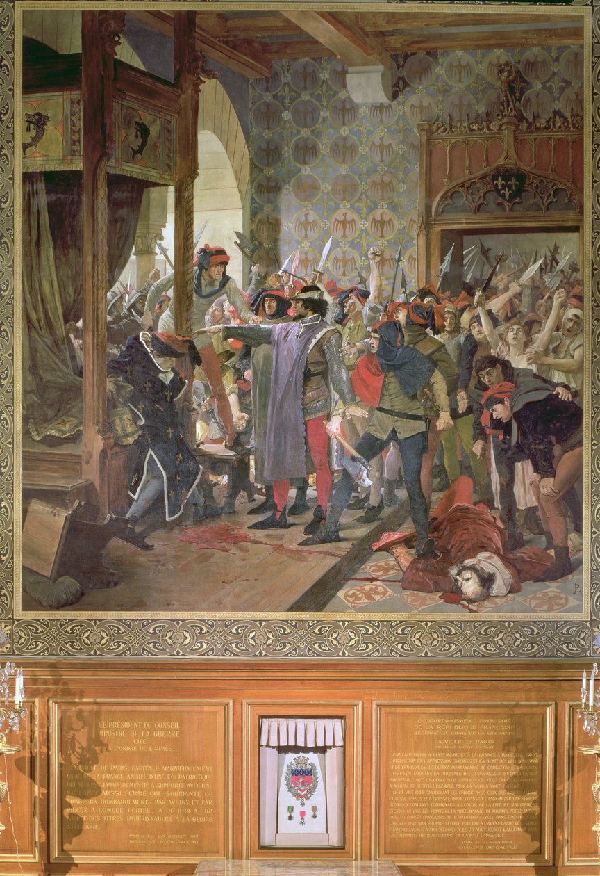 Etienne Marcel († 1358) védte a Dauphint a csőcseléktől 1358-ban alkotó: Jean Paul Laurens