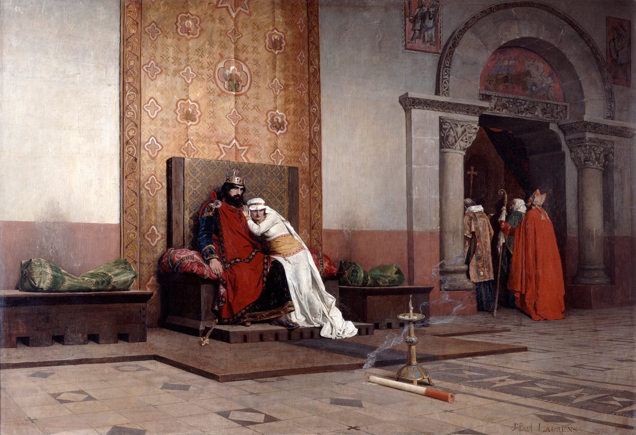 Jámbor Róbert kiközösítése, 1875 alkotó: Jean Paul Laurens