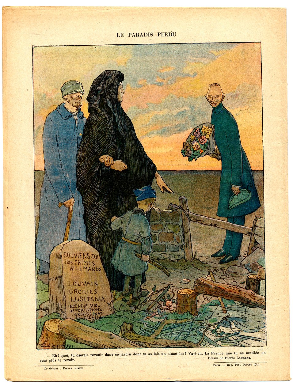 A vörös nevetés (Le Rire Rouge), Szatirikus színekben alkotó: Jean Paul Laurens