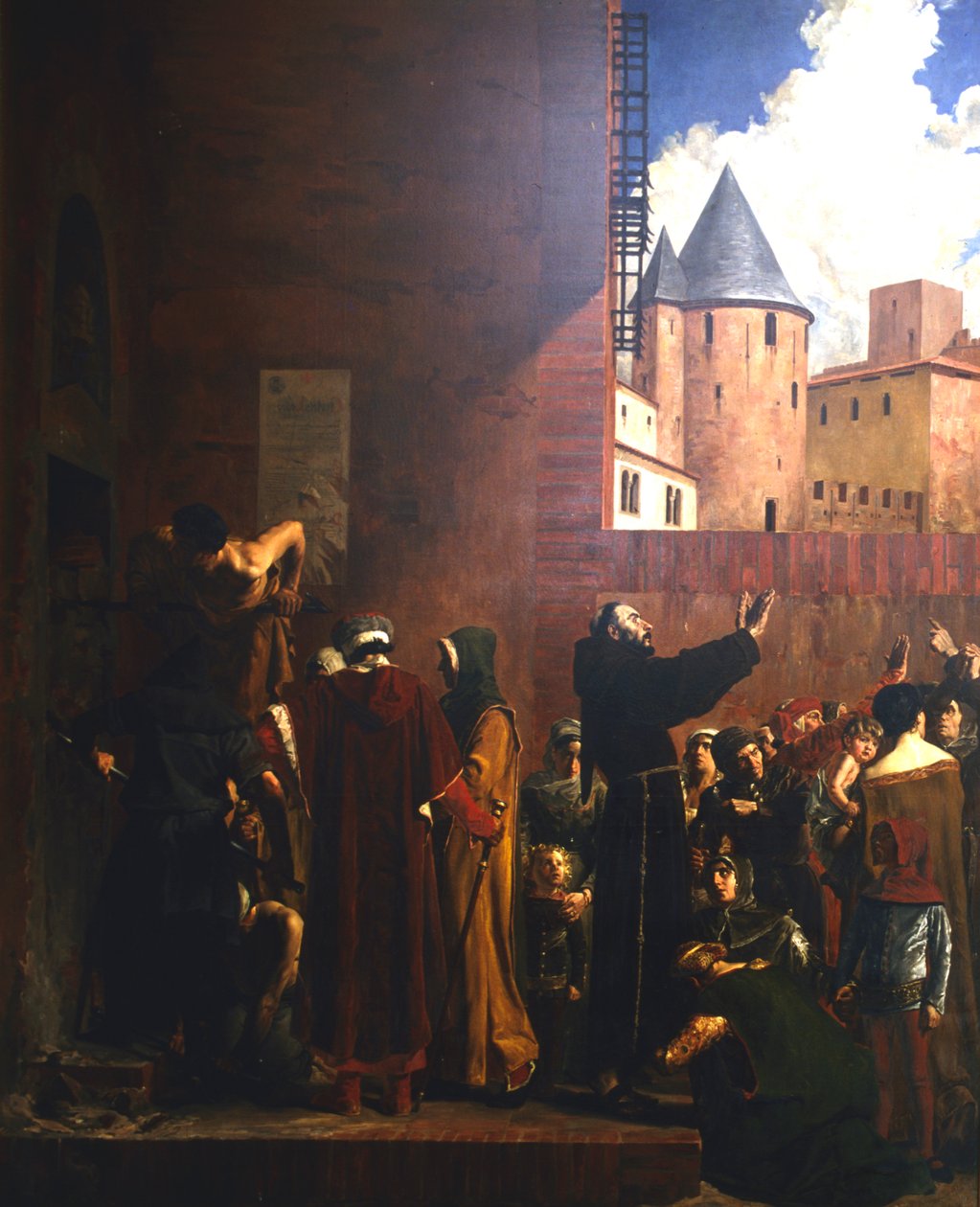 Carcassonne ostroma, 1209 c1858-1921 alkotó: Jean Paul Laurens