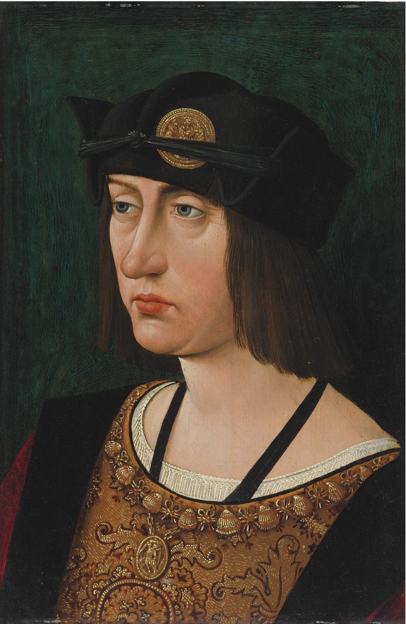 XII. Lajos francia király 1498-1515 portréja alkotó: Jean Perreal