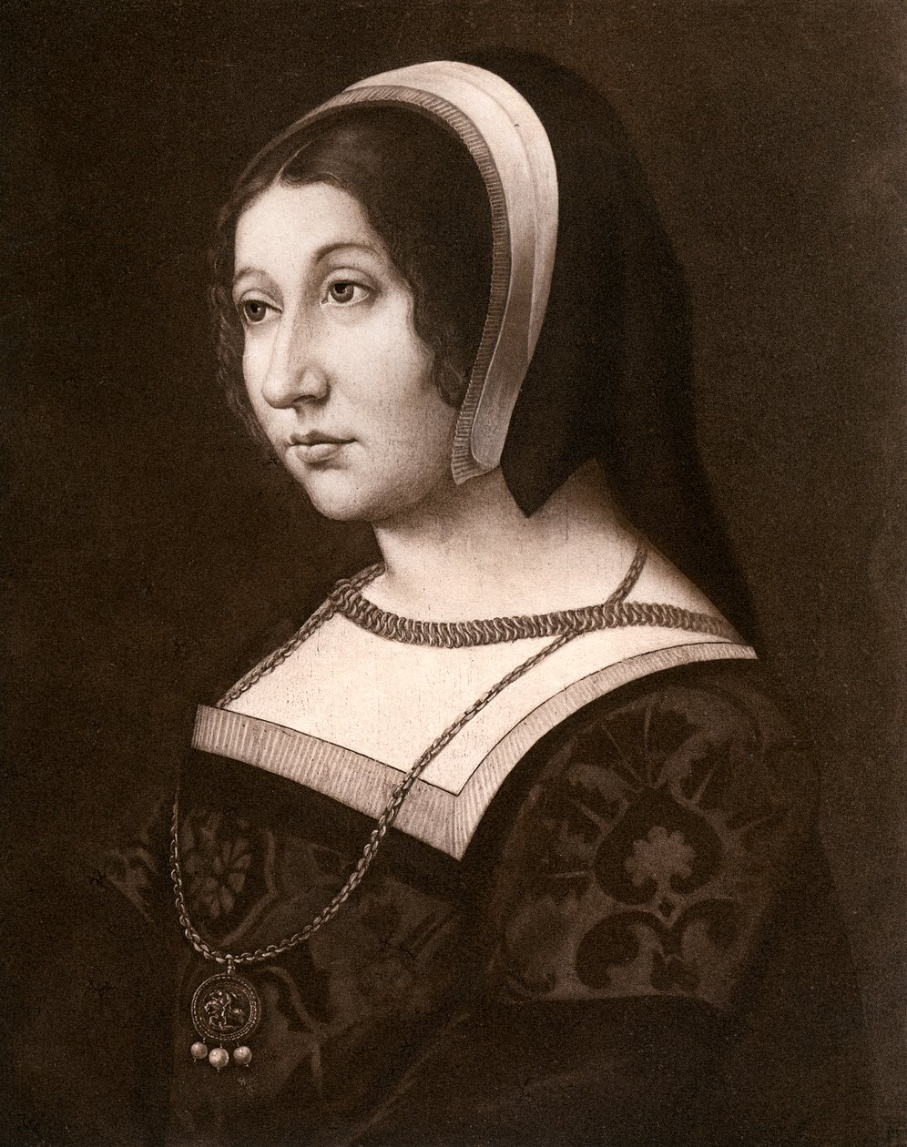 Ismeretlen nő, korábban Tudor Margaret, c1520, 1902. alkotó: Jean Perreal