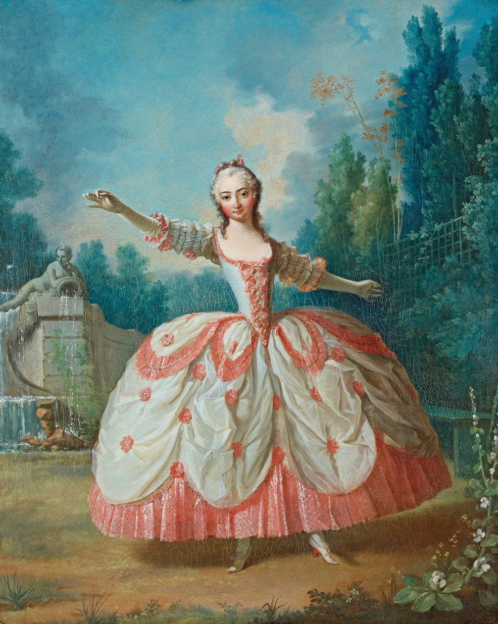 Barbara Campanini 1721-1799 portréja, La Barbarina néven ismert, 1721 alkotó: Jean Philippe Delaroche