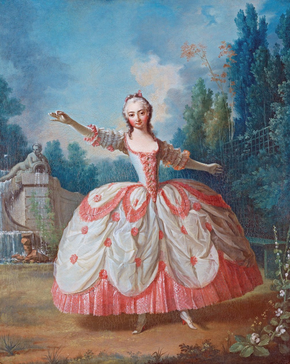 Barbara Campanini (1721-1799), La Barbarina (La Barberina) néven ismert portré - Jean Philippe Delaroche (1710-1767) festménye - 1721 - Olaj, fa - 68,5x56,5 - Magángyűjtemény alkotó: Jean Philippe de La Roche