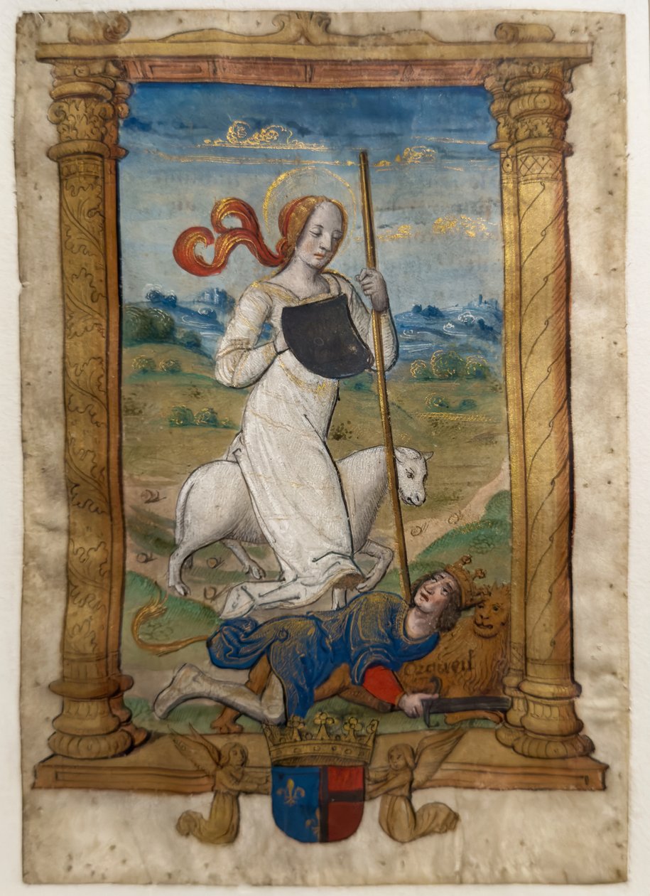 Alázat és büszkeség. Les rondeaux des vertus, 1515 után (festett és illuminált pergamen) alkotó: Jean Pichore